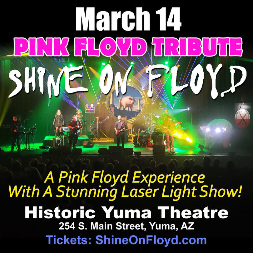 Pink Floyd Tribute  254 S. Main Street,  Dates: March 14, 2026