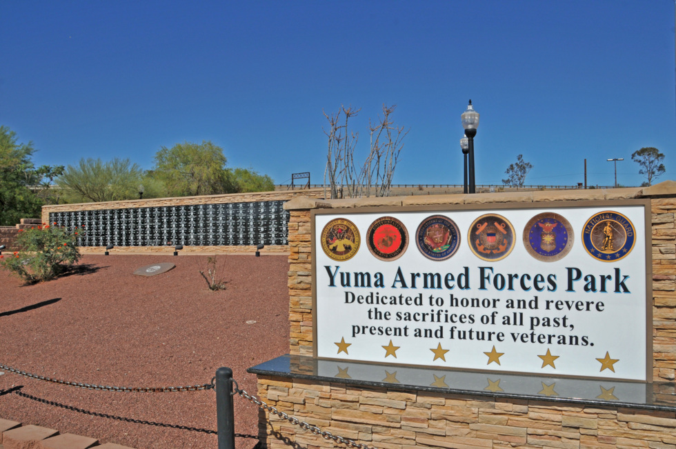 The Yuma Armed Services Park (281 S. Gila Street) in downtown Yuma, July 4th, , 7:30am
